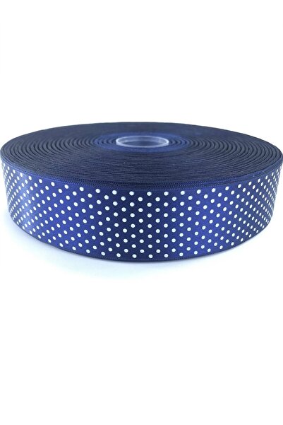 Hobigram Синьо-біла атласна стрічка в крапочку – Спеціальний дизайн, аксесуари, якісне виготовлення, привабливий стиль –