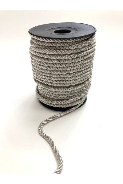 Hobigram Σχοινί κορδόνι χρώματος πέτρας 6 mm 10 Mt – Σχοινί πλεξίματος, κομψό σχέδιο, γυναικείο αξεσουάρ – Σχοινί πλεξίματος – Σχοινί πλεξίματος