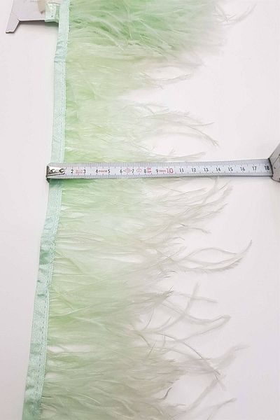 Hobigram Water Green Ostrich Feather – Ειδικό Σχέδιο, Αξεσουάρ, Ποιοτική Παραγωγή, Εντυπωσιακό Στυλ – Διακοσμητική Κορδέλα