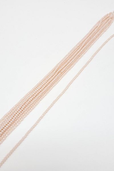 Hobigram Crystal Bead Matte Cream 4 mm – Χάντρες, Κομψό Σχέδιο, Γυναικείο Αξεσουάρ – Χάντρες