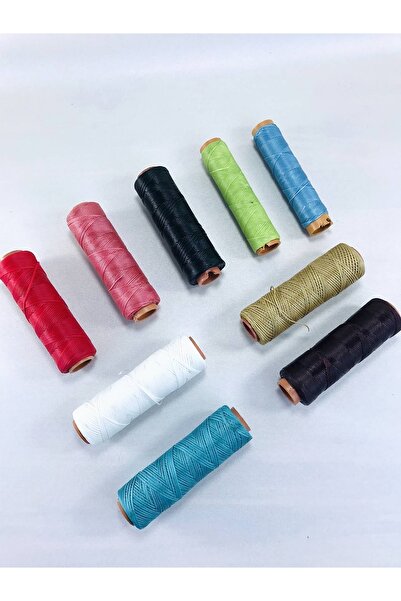 Hobigram Mixed Color Waxed Thread 1 Meter of Each Color the Price Is for a Total of 10 Meters – Beads, Stylish Design – Beads