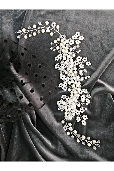 Hobigram Women's Transparent Beaded Crocodile Model Hair and Turban Accessory – Other Hair Accessories, Stylish Design