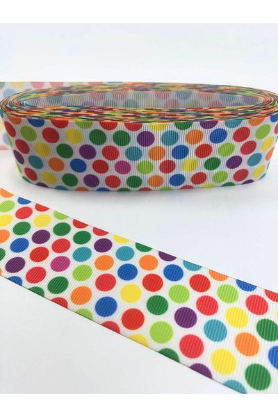 Hobigram Πολύχρωμη στρογγυλή κορδέλα Grosgrain – Ειδικό σχέδιο, αξεσουάρ, ποιοτική παραγωγή, λαμπερή στυλ