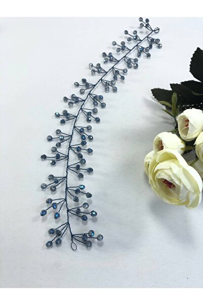 Hobigram Saks Blue Crystal Hair and Turban Accessory – Special Design, Accessory, Quality Production, Eye-Catching Style