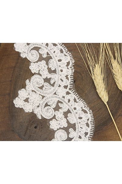 Hobigram Off White French Guipure 2094 – Ειδικό σχέδιο, Αξεσουάρ, Ποιοτική Παραγωγή, Στυλ που τραβάει τα βλέμματα – Dekorati