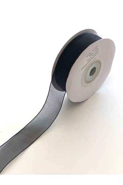 Hobigram Μαύρη κορδέλα Organza 2 cm – Ειδικό σχέδιο, Αξεσουάρ, Ποιοτική Παραγωγή, Στυλ που τραβάει τα βλέμματα – Κορδέλα