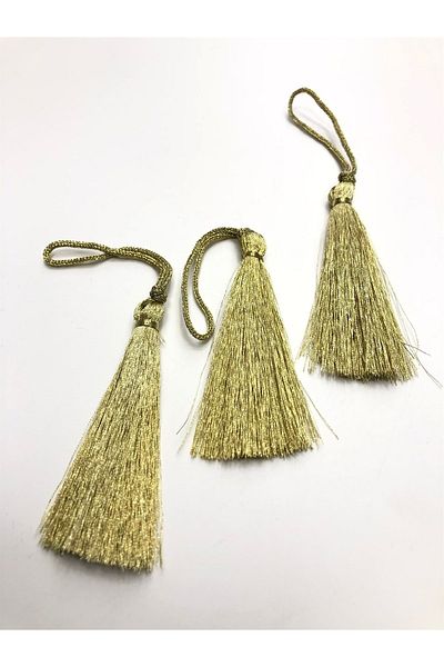 Hobigram Ανοιχτό χρυσό Glitter Μονή Φούντα 10 Τεμάχια 7 εκ. -tps-1033 – Διακοσμητική κορδέλα, κομψό σχέδιο, γυναικείο αξεσουάρ