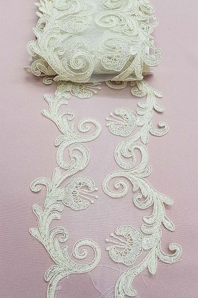 Hobigram Dantela French Guipure – Design special, Accesoriu, Producție de calitate, Stil atrăgător – Panglică decorativă