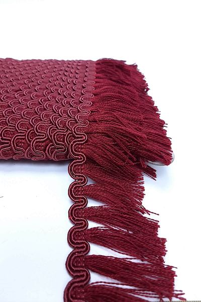 Hobigram Διακοσμητική κορδέλα Claret Red Waterway Patterned Ribbon Tassel 5 cm – Διακοσμητική κορδέλα, κομψό σχέδιο