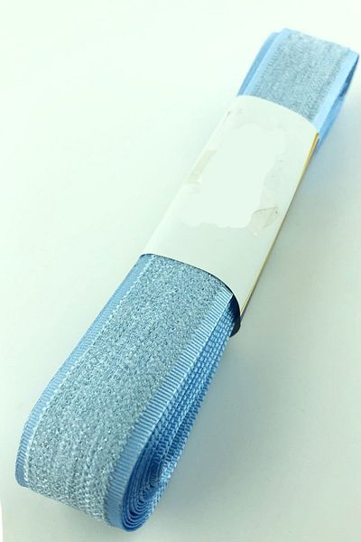 Hobigram Panglică cu efect de catifea albastru bebeluș – Design special, accesoriu, producție de calitate, stil atrăgător