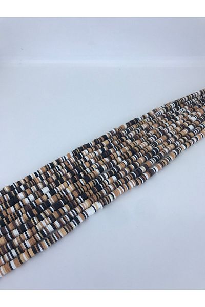 Hobigram خرز عجينة فيمو بلون القهوة الكريمي - تصميم خاص، إكسسوار، إنتاج عالي الجودة، طراز مثير للنظر - Bon