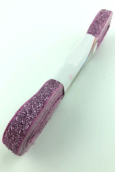 Hobigram Pink Velvet Glitter Ribbon 1 cm – Ειδικό σχέδιο, Αξεσουάρ, Ποιοτική Παραγωγή, Στυλ που τραβάει τα βλέμματα – Κορδέλα