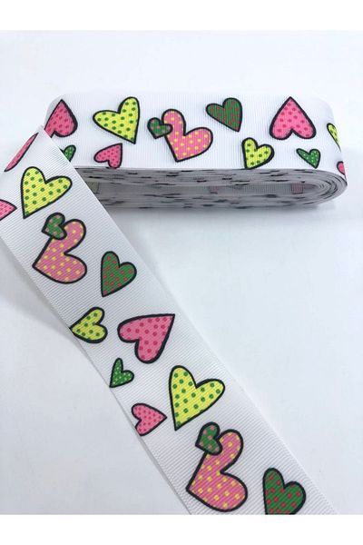 Hobigram Πολύχρωμη κορδέλα Grosgrain για την Ημέρα του Αγίου Βαλεντίνου – Προσαρμοσμένο σχέδιο, αξεσουάρ, ποιοτική παραγωγή, εντυπωσιακό στυλ