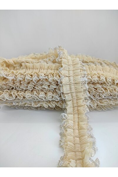 Hobigram Mink Silver Glitter Lace Ruffle Ribbon – Special Design, Accessory, Quality Production, Eye-Catching Style