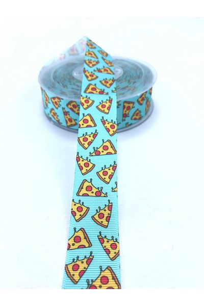 Hobigram شريط Grosgrain منقوش بالبيتزا