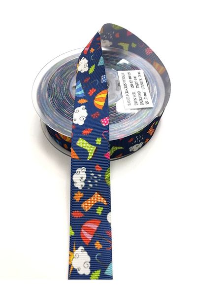 Hobigram Κορδέλα Grosgrain με μοτίβο ομπρέλας 2,5 cm – Κορδέλα, Κομψό Σχέδιο, Γυναικείο Αξεσουάρ – Κορδέλα – Κορδέλα