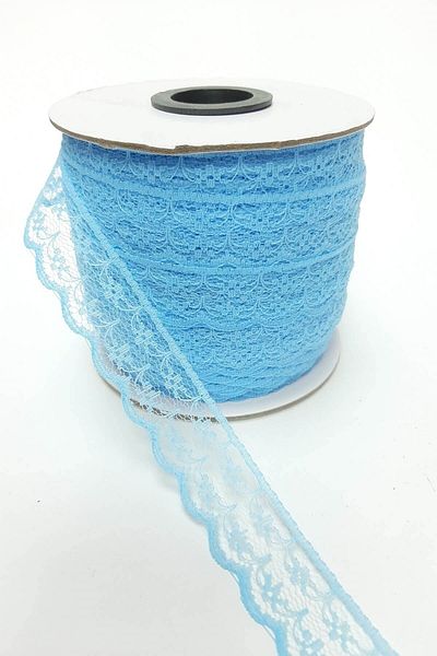 Hobigram Δαντέλα Ποικιλία Baby Blue Flower Pattern Lace 100 Yards – Διακοσμητική Κορδέλα – Διακοσμητική Κορδέλα