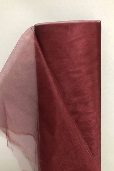 Hobigram Burgundy Crystal Tulle 5 Meters – Special Design, Accessory, Quality Production, Eye-Catching Style