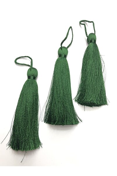 Hobigram Yeşil Tekli Püskül 10 Cm 1 Adet Tps-1093 – El Işi Malzemesi, Şık Tas...