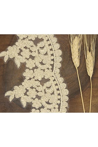 Hobigram Kappiçino French Guipure 132 – Panglică decorativă, Design elegant, Accesoriu pentru femei – Panglică decorativă – Dek