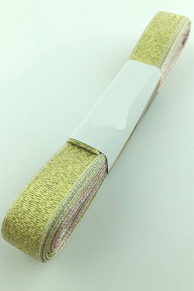 Hobigram Χρυσό Χρώμα Glitter Κορδέλα 1,5 cm – Κορδέλα, Κομψό Σχέδιο, Γυναικείο Αξεσουάρ