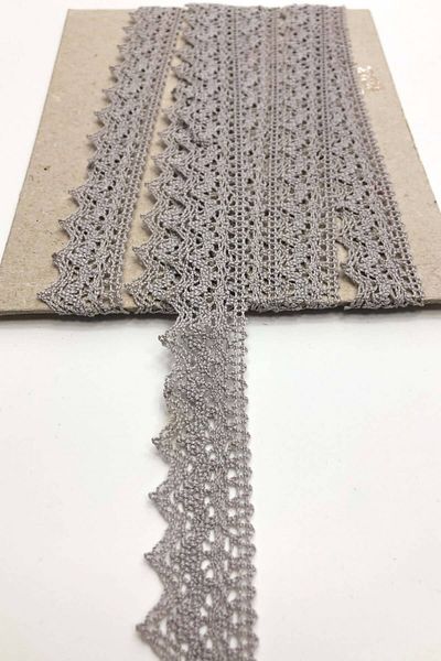 Hobigram Γκρι Kopanaki Koton Lace – Διακοσμητική Κορδέλα – Διακοσμητική Κορδέλα