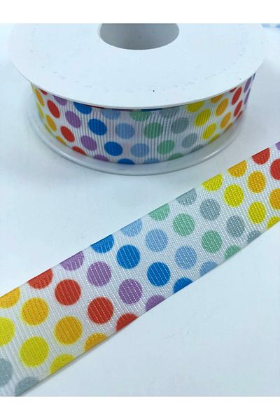 Hobigram Πολύχρωμη στρογγυλή κορδέλα με μοτίβο Grosgrain – Κορδέλα, Κομψό Σχέδιο, Γυναικείο Αξεσουάρ – Κορδέλα