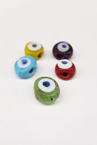 Hobigram Mărgele colorate Little Cow Eye Evil Eye 5 bucăți – mărgele, design elegant, accesoriu pentru femei – mărgele – mărgele