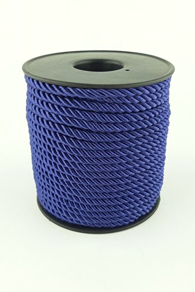 Hobigram Синій шнур 3 мм – шнур для в'язання, стильний дизайн, жіночий аксесуар – шнур для в'язання – шнур для в'язання