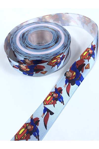 Hobigram شريط ستان منقوش سوبرمان بعرض 2.5 سم – تصميم خاص، إكسسوار، إنتاج عالي...