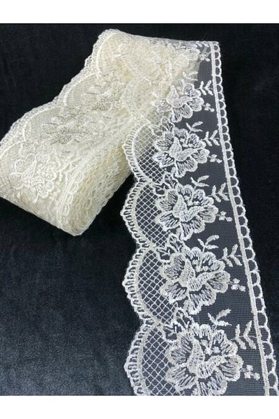 Hobigram Cream Guipure Lace Model 103 – Special Design, Accessory, Quality Production, Eye-Catching Style