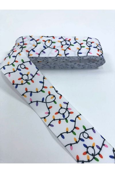 Hobigram Κορδέλα Grosgrain με μοτίβο λευκού φωτός – Προσαρμοσμένο σχέδιο, αξεσουάρ, ποιοτική παραγωγή, εντυπωσιακό στυλ – Kurd