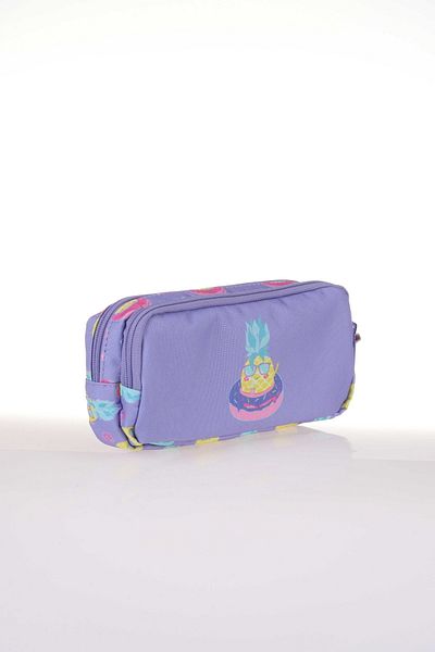 KAUKKO Μολυβοθήκη Kids & Love Pineapple Patent Leather Hologram 24x15x15 (l8069)