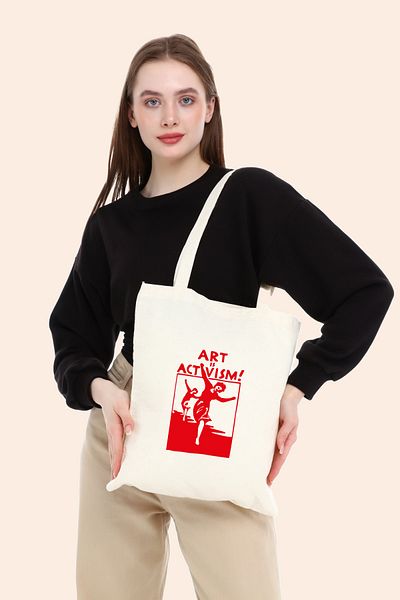 BAGAND Η Art Is Activism Raw υφασμάτινη τσάντα
