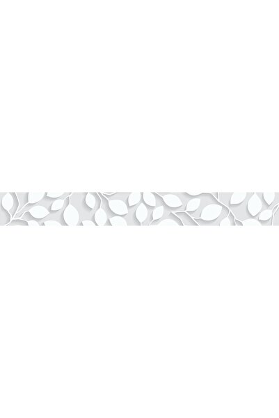 StickerArt Mutfak Tezgah Arası Folyo Fayans Kaplama Folyosu Beyaz Yapraklar 60x100 Cm