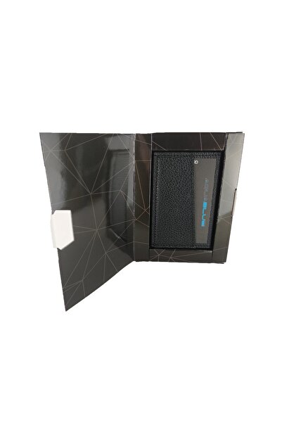 Aquablue Otomatik Mekanizmalı Alüminyum Kartlık Rfıd Korumalı Deri Kartlık Cüzdan