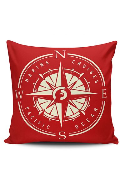 Alkan Homes Marine Patterned Decorative Modern Throw Pillow Cover