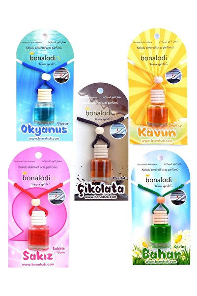 Bonalodi 5 Li Paket 1 Er Adet Okyanus Kavun Bahar Sakız Çikolata Oto Ve Oda K...