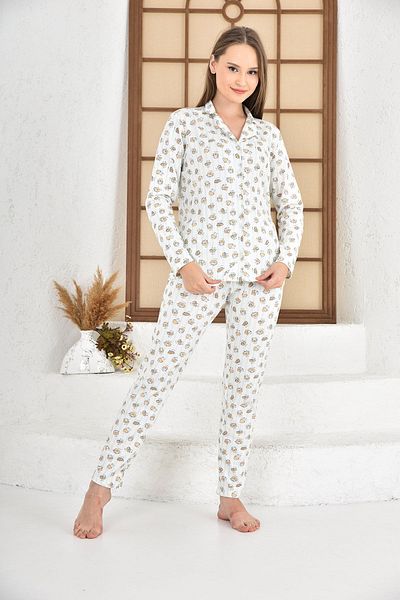 Arnetta Cats Long Sleeve Women's Shirt Pajamas Set