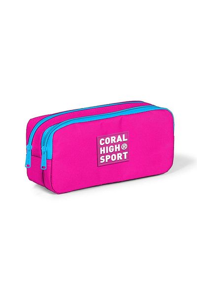 Coral High Sport Neon Pink Τσάντα στυλό δύο τμημάτων 22279