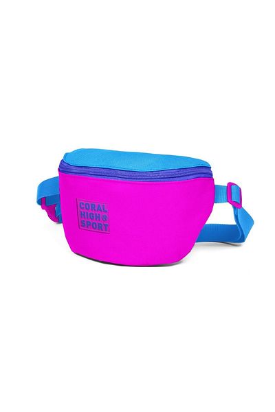Coral High Sport Pink Blue Waist Bag 22617