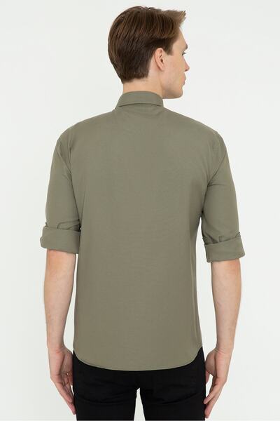 U.S. Polo Assn. Πράσινο ανδρικό πουκάμισο