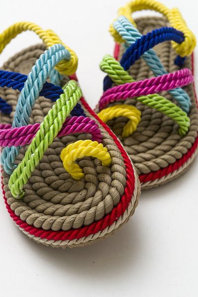 Luvi Ip Beige Multi Damensandalen