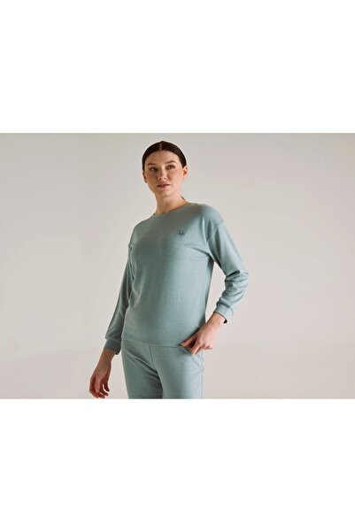 United Colors of Benetton سويت شيرت نسائي Bnt-w045 نعناعي