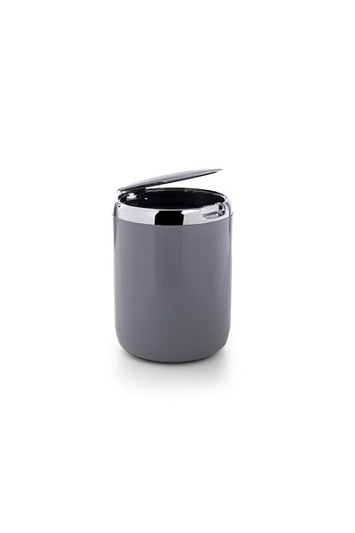 Ansan Primanova Viva 2-Headed Liquid Soap Dispenser with Sponge Holder and Dustbin Kitchen Set Gray