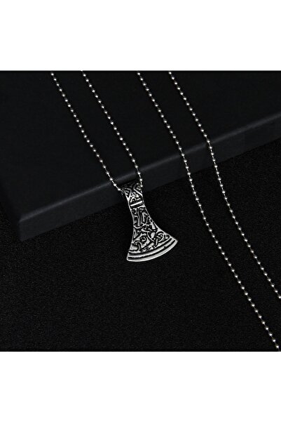northstarshop Iskandinav Motifli Viking Nordik Erkek Çelik Kolye