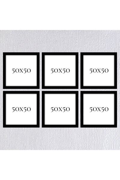 Araste Çerçeve & Dekorasyon Altılı 50x50 Çerçeve ( Postersiz ) - Bos1022