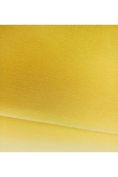 fabricorg قطعة قماش من قماش الكتان باللون الأصفر (50 × 180 سم)