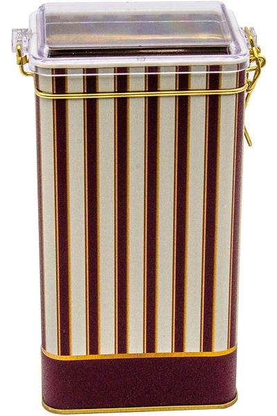 EVLE Er053-1f Circus Cream Patterned Rectangular Metal Storage Container 8x10 Cm