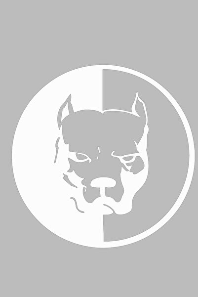 Bak Karıştır Pitbull Sticker Model 2 - 15x15 Cm White Color